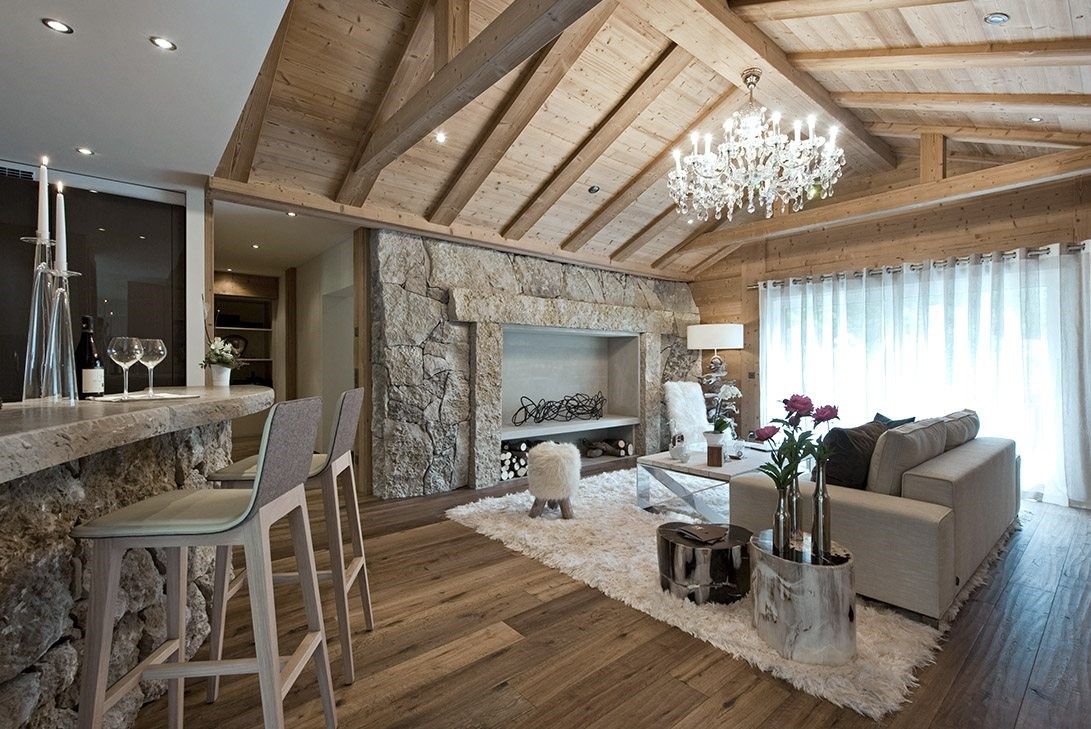 Marc Michael’s 51° Leukerbad Switzerland Design Project Exhibits Rustic Charm Interspersed With Elegance Accents.